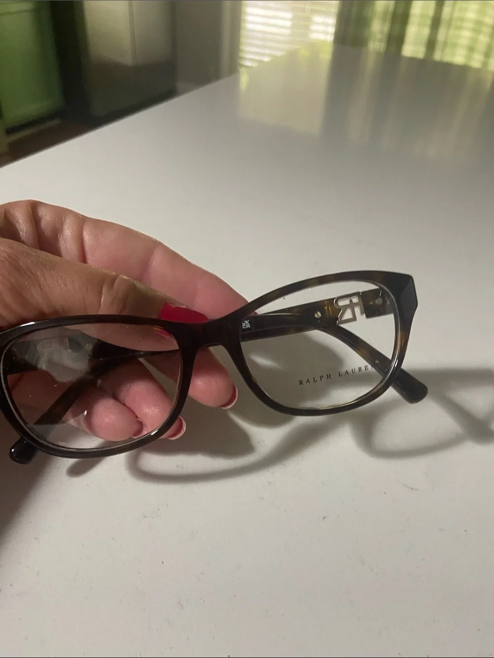 Ralph Lauren Women's Tortoiseshell Acetate Glasses - Brown/Amber new without tag